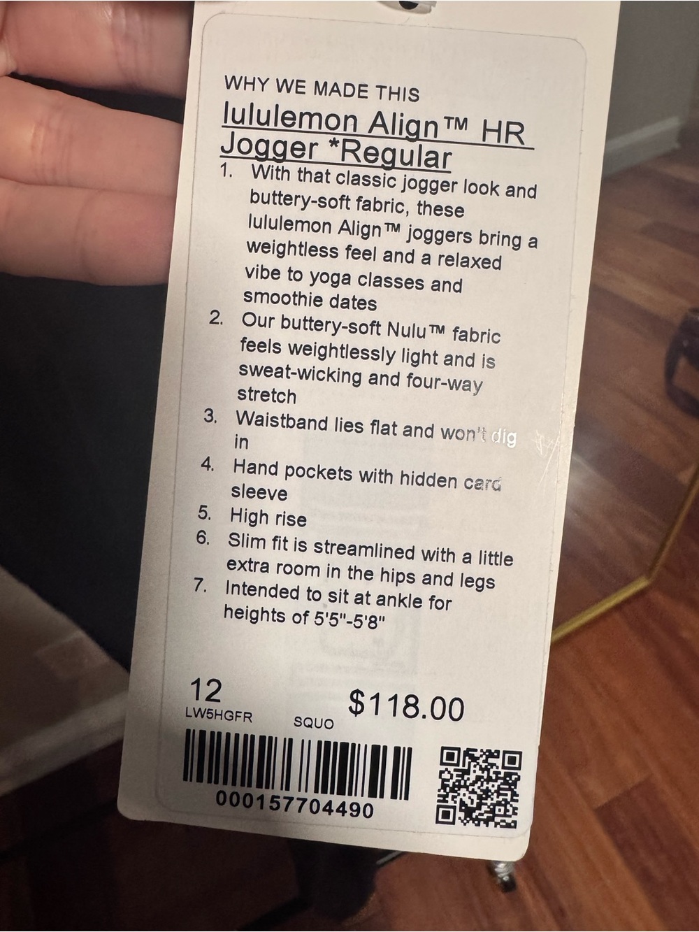 Lululemon Align High-Rise Jogger - Regular *Updated Fit* Sequoia NWT SZ 12 - Picture 7 of 10